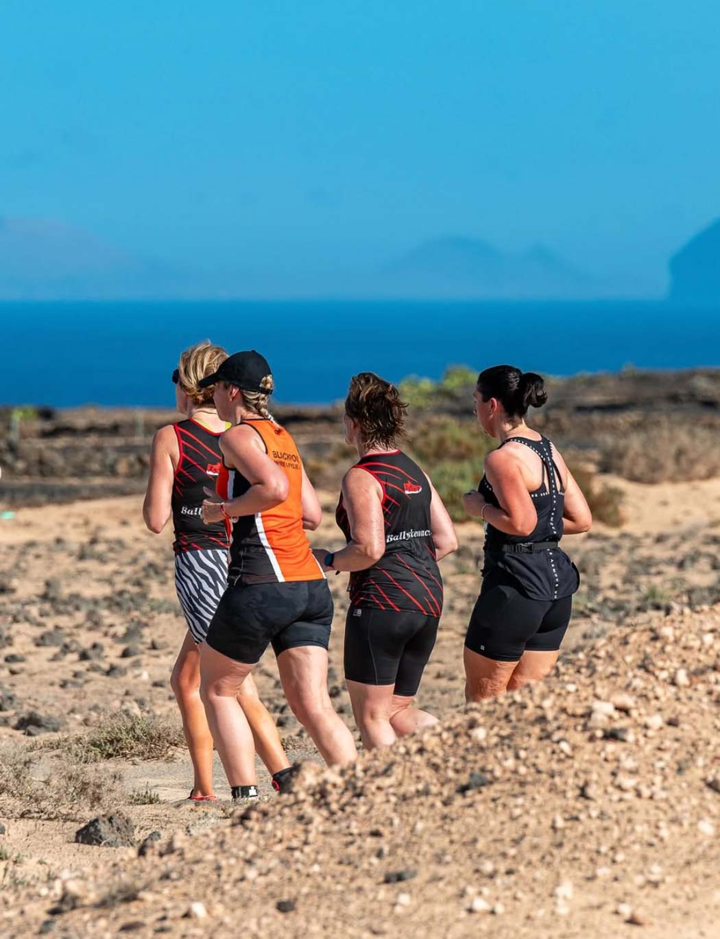 Runners in an endurance race in Lanzarote