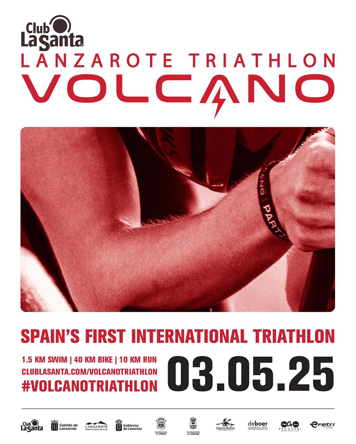 Official poster for Volcano Triathlon Lanzarote